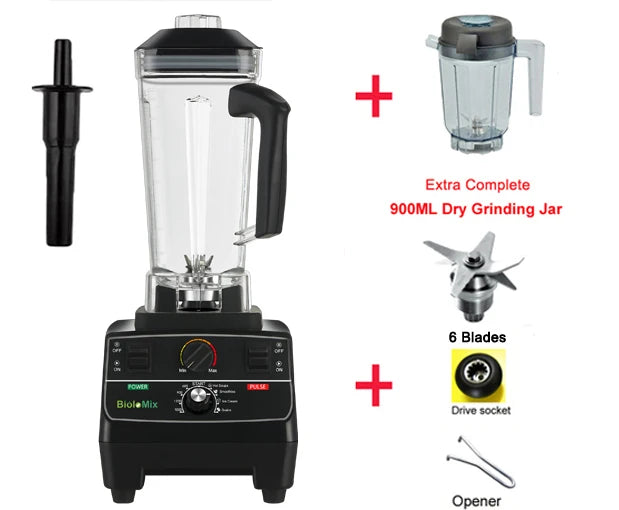 Biolomix Professional Smart Blender 2L Jar With Ice Crusher And Smoothie Function