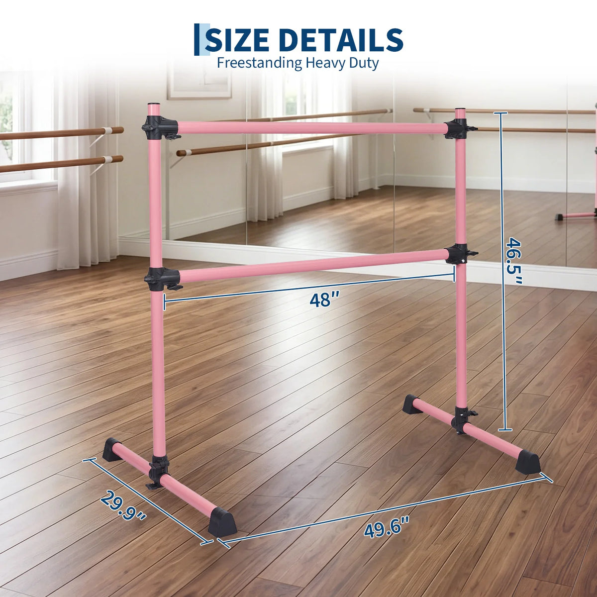 Freestanding Ballet Barre for Dance Practice Pilates and Stretching