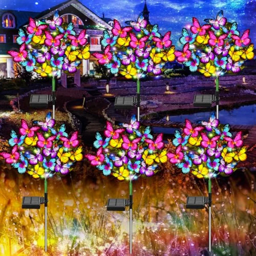 Solar Garden Solar Outdoor Waterproof Solar with New Upgraded 1 LED 8 s Outdoor Solar for Yard Outside Garden Pathway Decor Gif