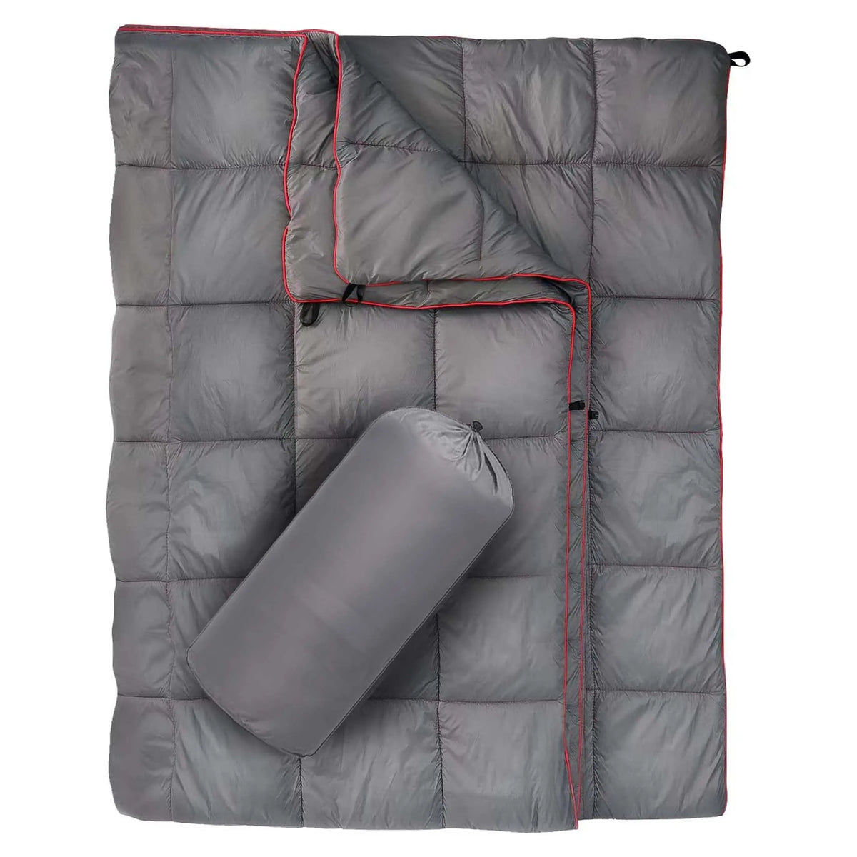 Lightweight Down Alternative Puffy Camping Blanket For Travel And Outdoors