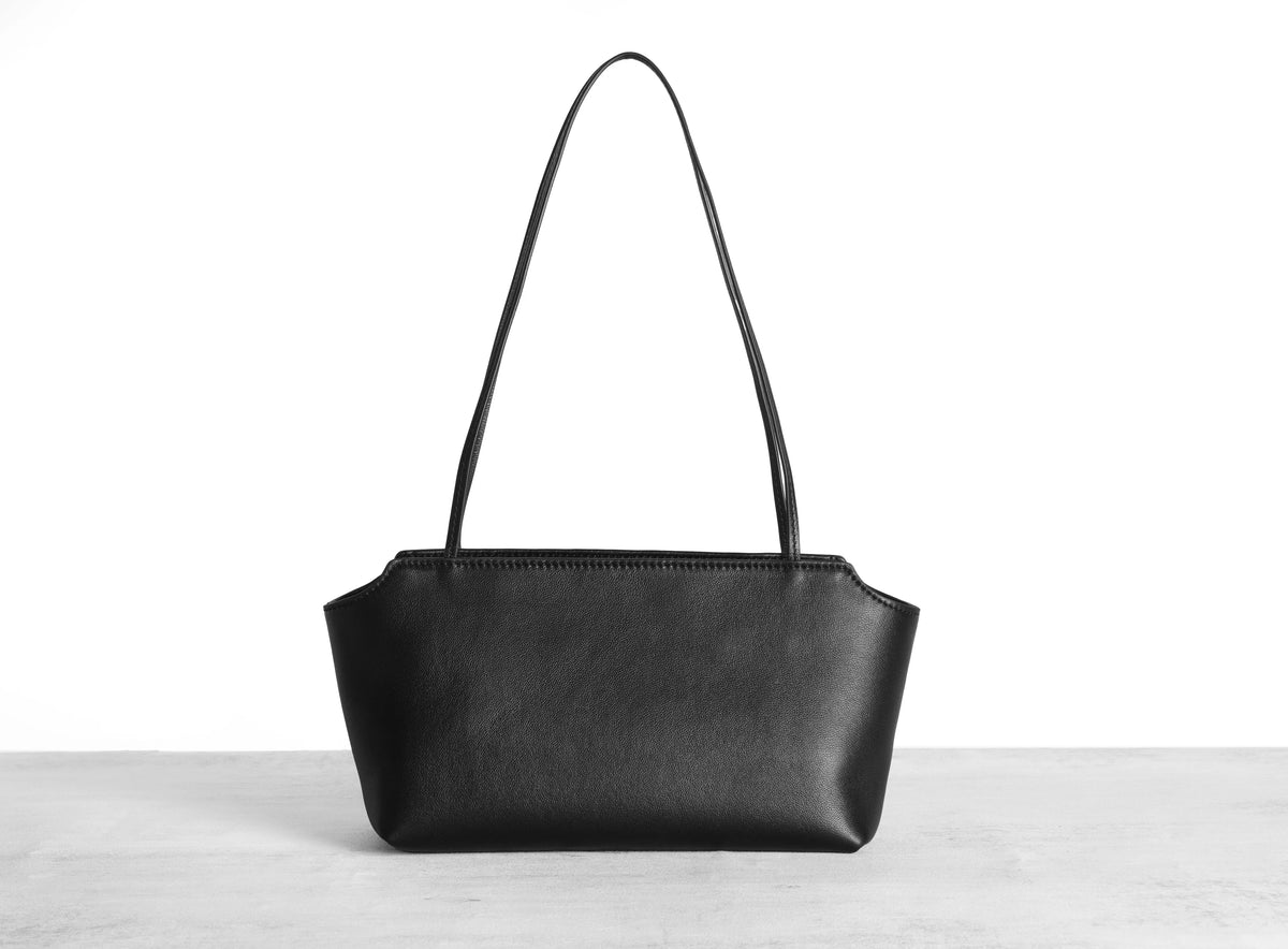 Row Terrasse Style Water Dyed Lambskin Top‑Handle Bag Women Elegant Underarm Shoulder Purse Luxury Commuter Daily Handbag for Ladies