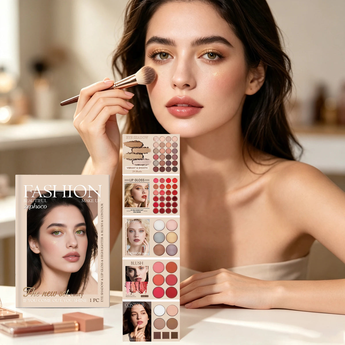Zephoco Natural Face Makeup Set Long Lasting Beauty Kit