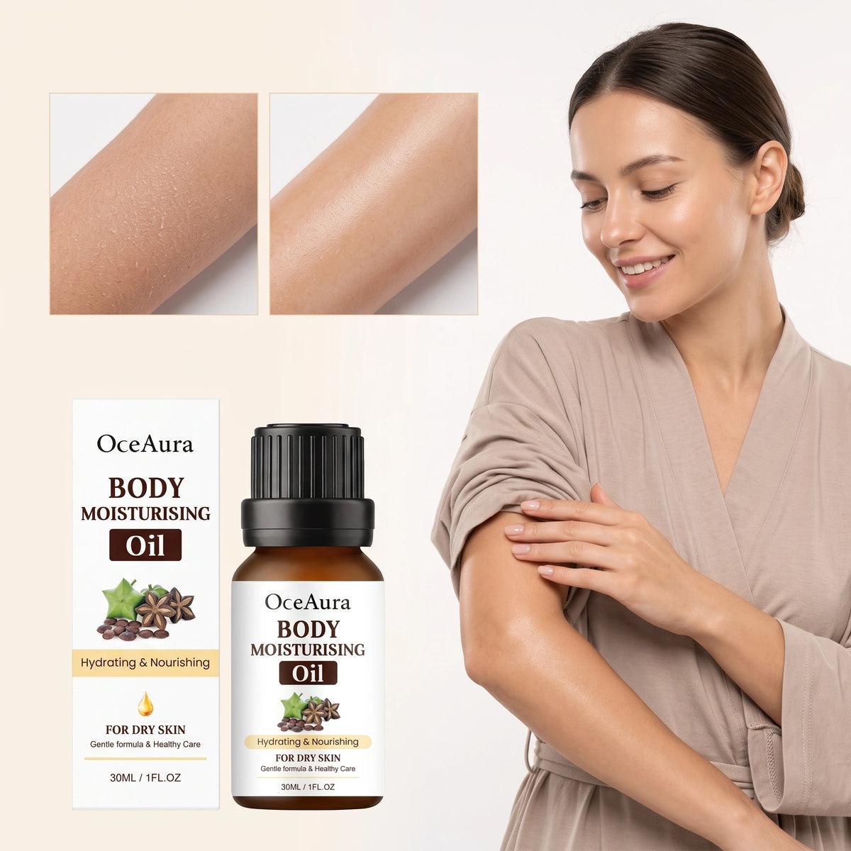 Gentle Moisturizing Body Essence Oil For Smooth And Glowing Skin