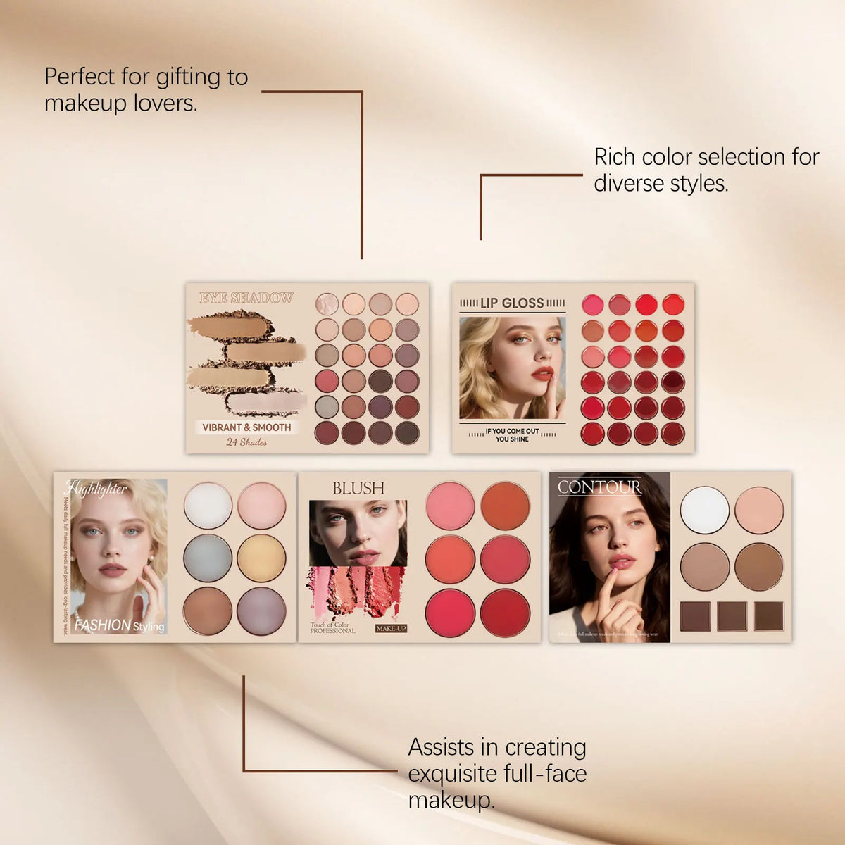 Zephoco Natural Face Makeup Set Long Lasting Beauty Kit