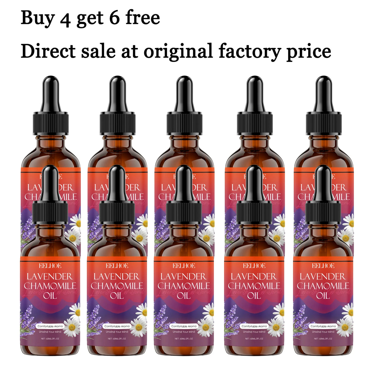 Lavender Chamomile Body Oil Deep Moisturizing Nourishing Skin Essence