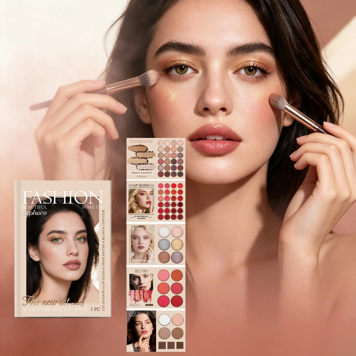 Zephoco Natural Face Makeup Set Long Lasting Beauty Kit