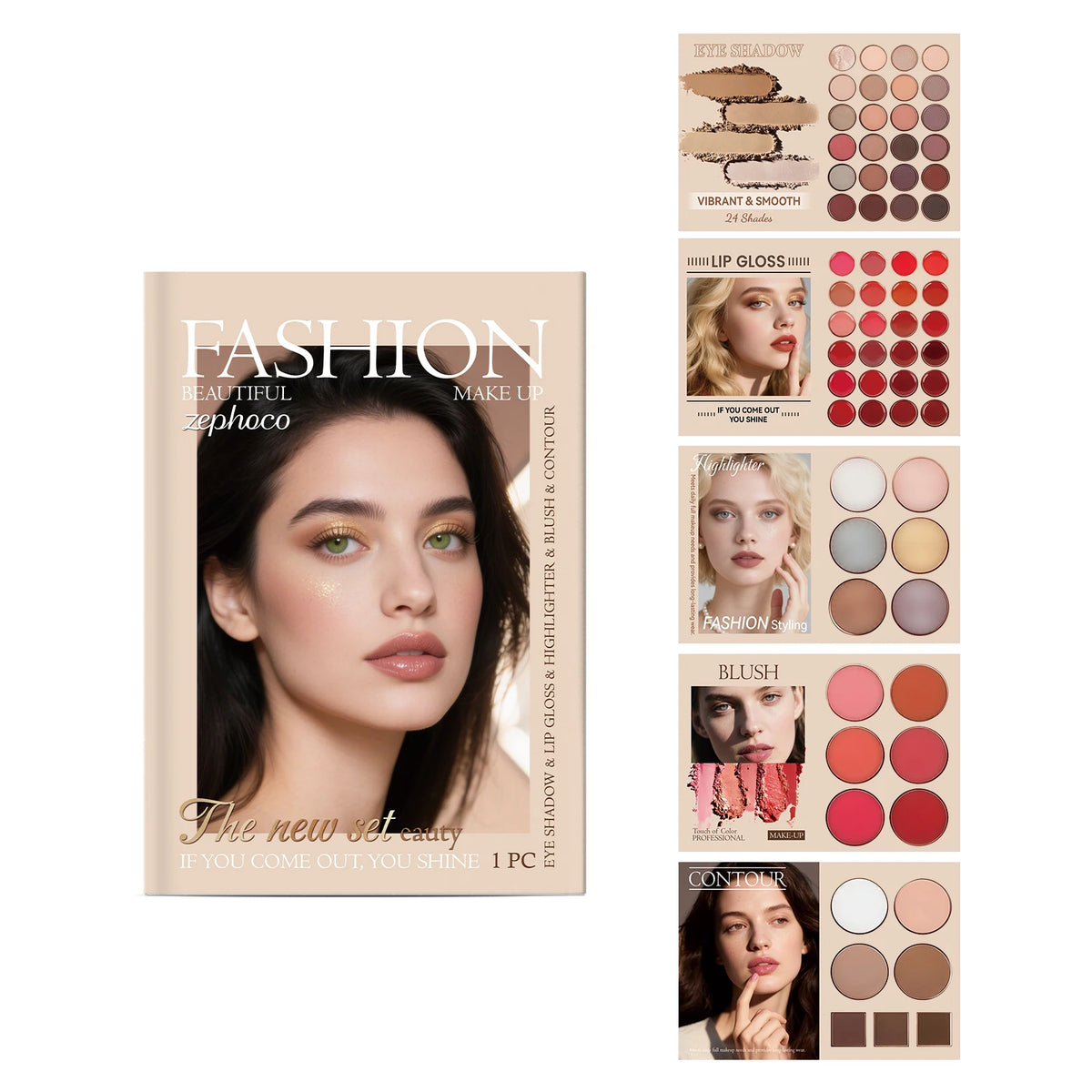 Zephoco Natural Face Makeup Set Long Lasting Beauty Kit