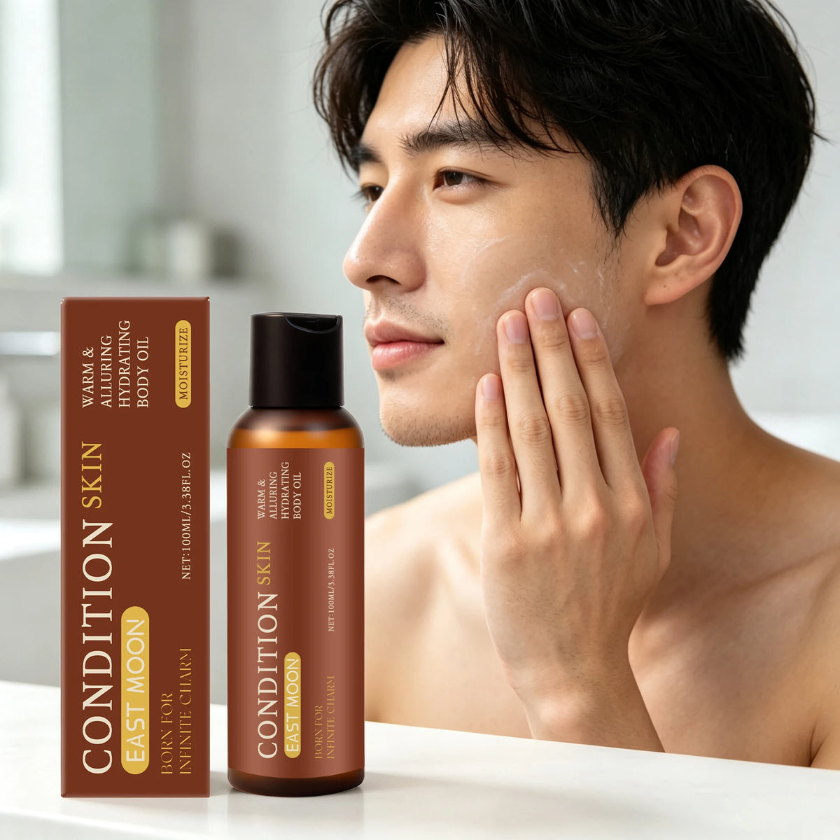 Men Gentle Moisturizing Body Essence Oil Soft And Smooth Skin