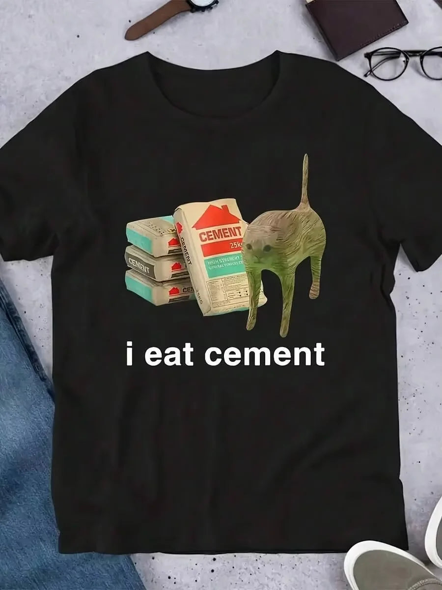 I Eat Cement Funny Novelty Tee For Men And Women
