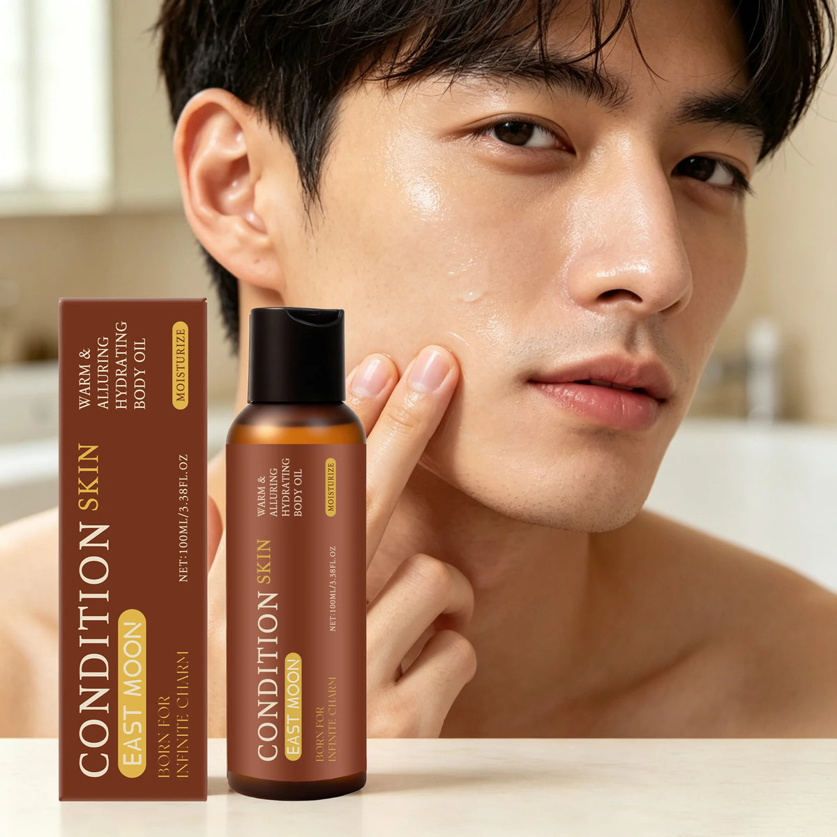 Men Gentle Moisturizing Body Essence Oil Soft And Smooth Skin