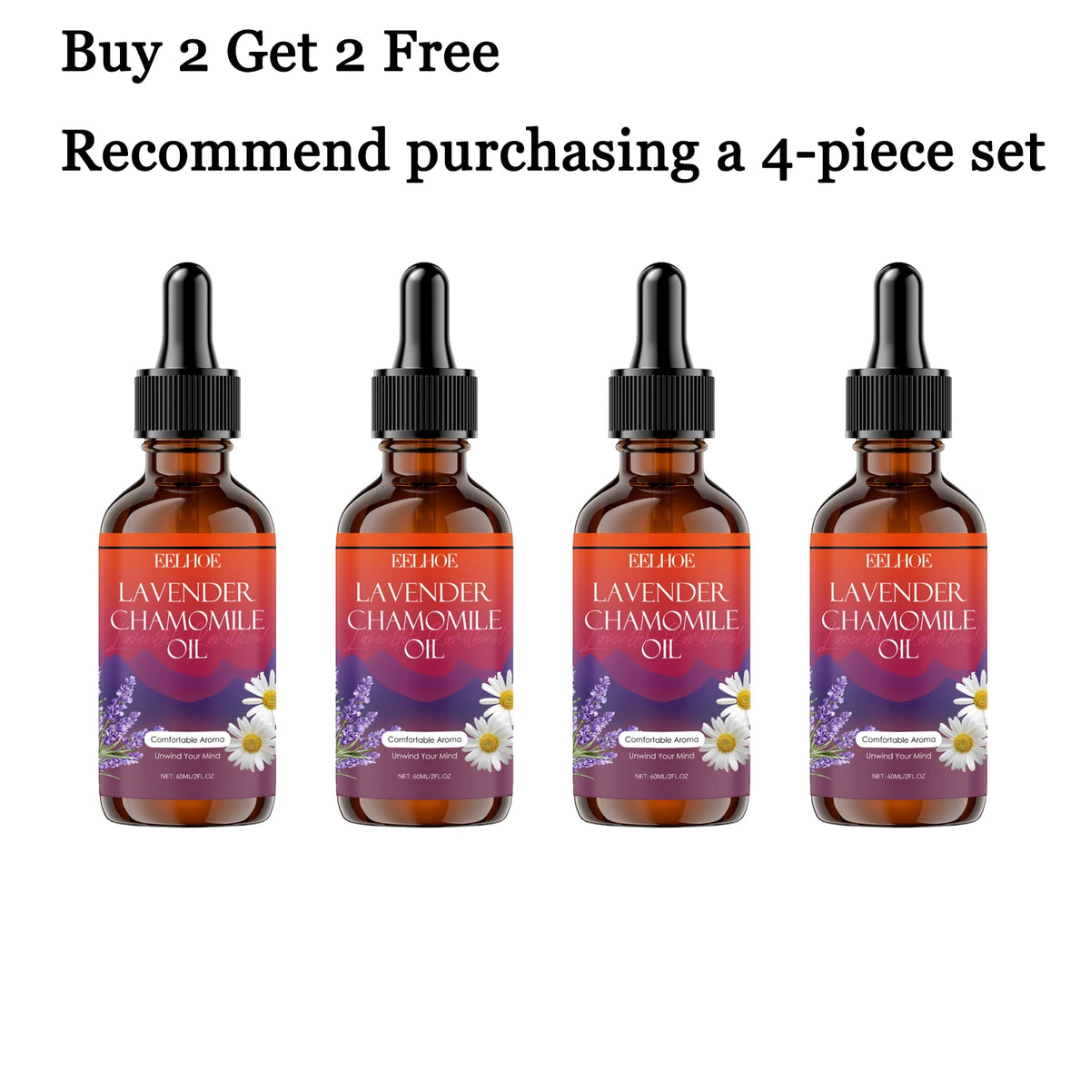 Lavender Chamomile Body Oil Deep Moisturizing Nourishing Skin Essence