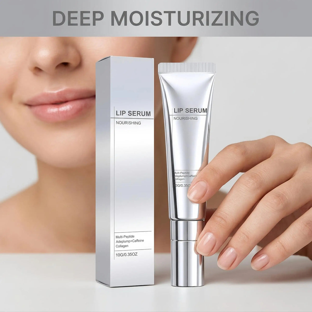 Moisturizing Lip Essence Peptide Lip Treatment Lips Balm Soothing Moisturizing Hydrating Dry Rough Lip Shine Volume Lip Gloss Light Tinted Lips Balm