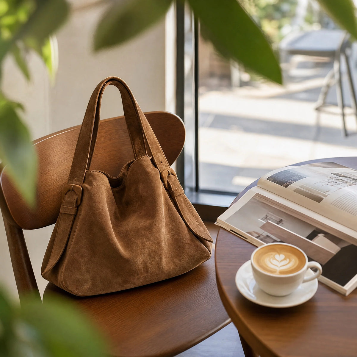 2026 New Vintage Brown Large Capacity Bucket Bag, Can Be Used As Shoulder Bag, Underarm Bag, Crossbody Bag