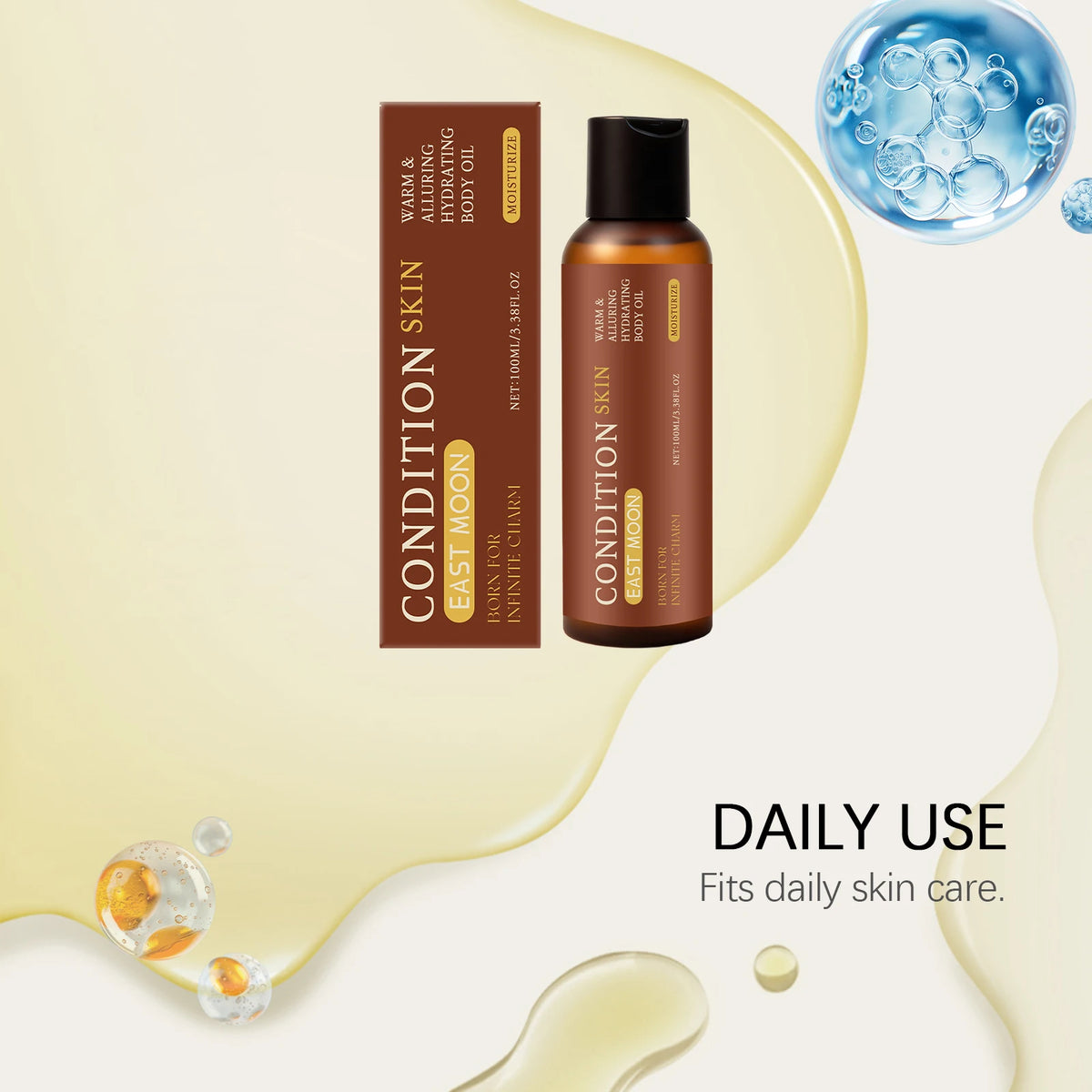 Men Gentle Moisturizing Body Essence Oil Soft And Smooth Skin