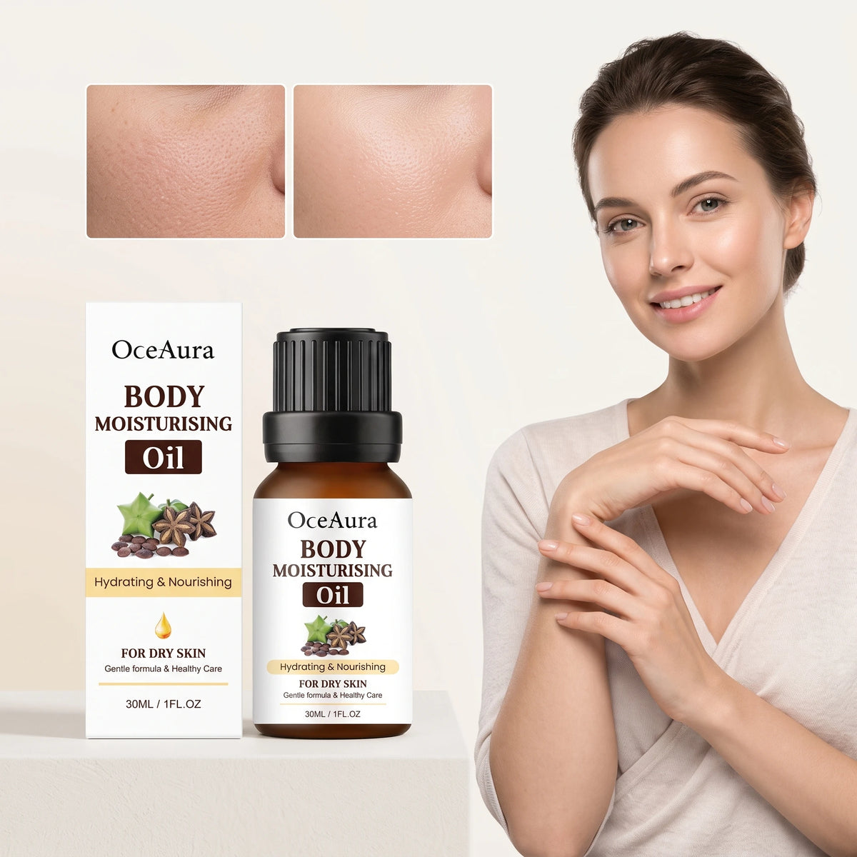 Gentle Moisturizing Body Essence Oil For Smooth And Glowing Skin