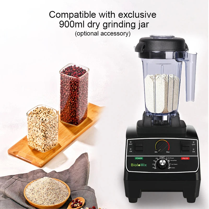 Biolomix Professional Smart Blender 2L Jar With Ice Crusher And Smoothie Function