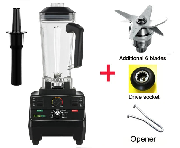 Biolomix Professional Smart Blender 2L Jar With Ice Crusher And Smoothie Function