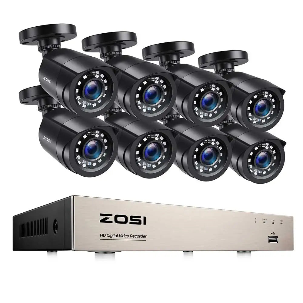 Zosi 8Ch Hd Tvi Dvr Surveillance Kit With Ai Alerts