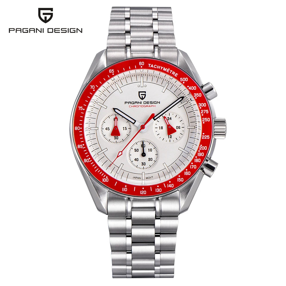 Pagani Design Stainless Steel Quartz Watch With Sapphire Glass