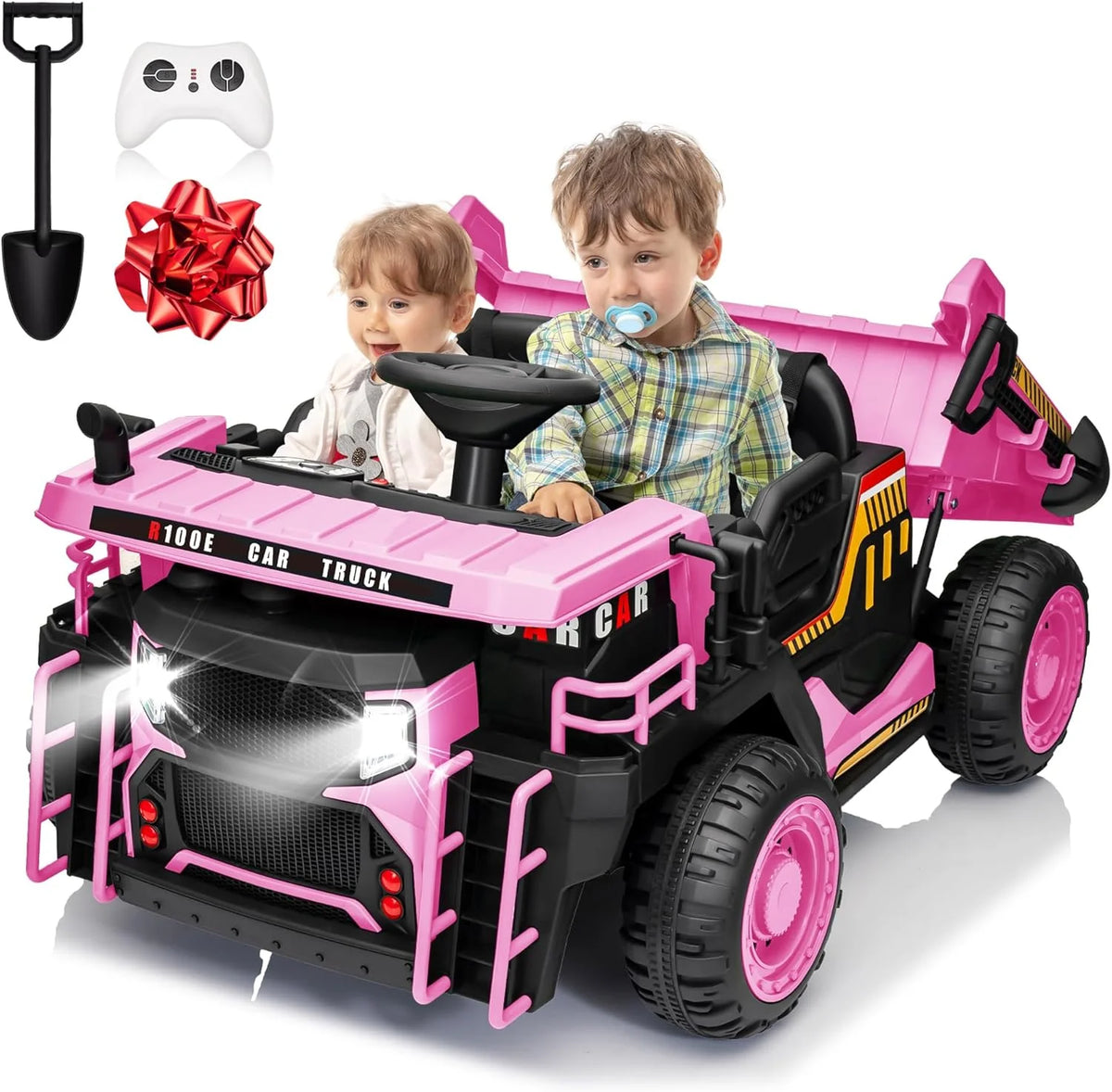 Joyracer Electric Ride On Dump Truck With Remote And Shovel