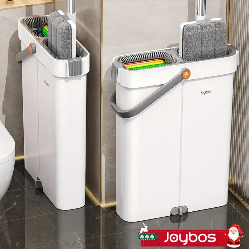 Joybos Ultra Slim Flat Mop Bucket Hands Free Cleaning System