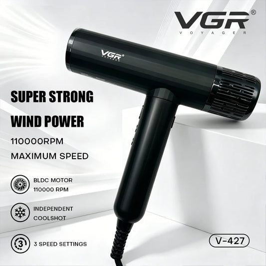 VGR Professional Hair Dryer With Negative Ion Brushless Motor