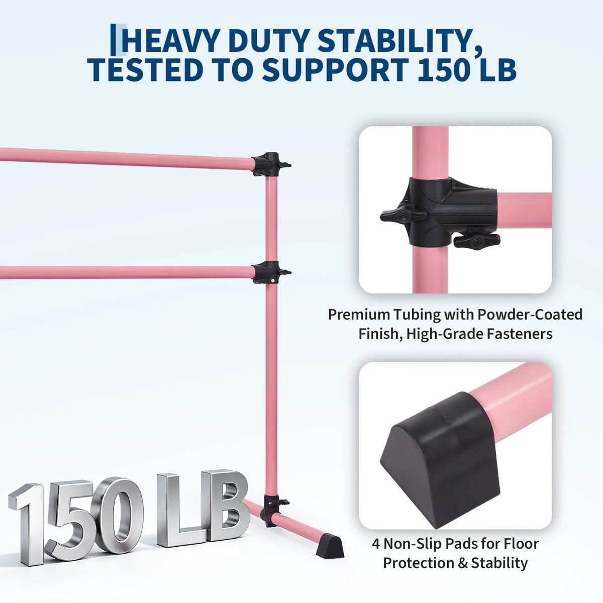 Freestanding Ballet Barre for Dance Practice Pilates and Stretching