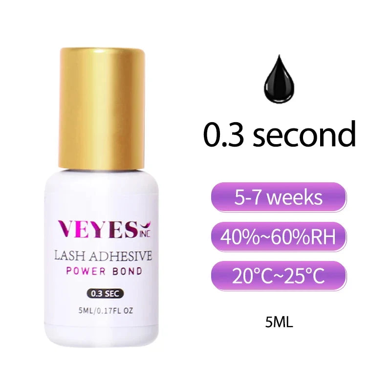 Veyes Inc Professional Fast Drying Eyelash Extensions Glue