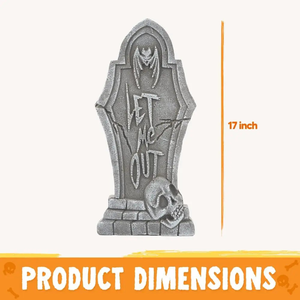 Halloween Outdoor Tombstone Decorations With Stakes For Yard