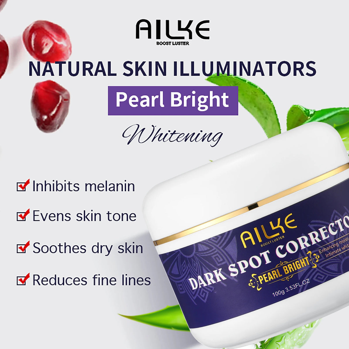 AILKE Double Glutathione Dark Spots Remover Face And Body Cream