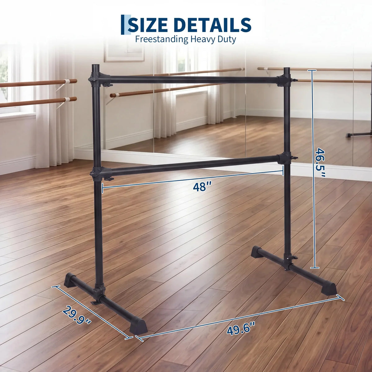 Freestanding Ballet Barre for Dance Practice Pilates and Stretching