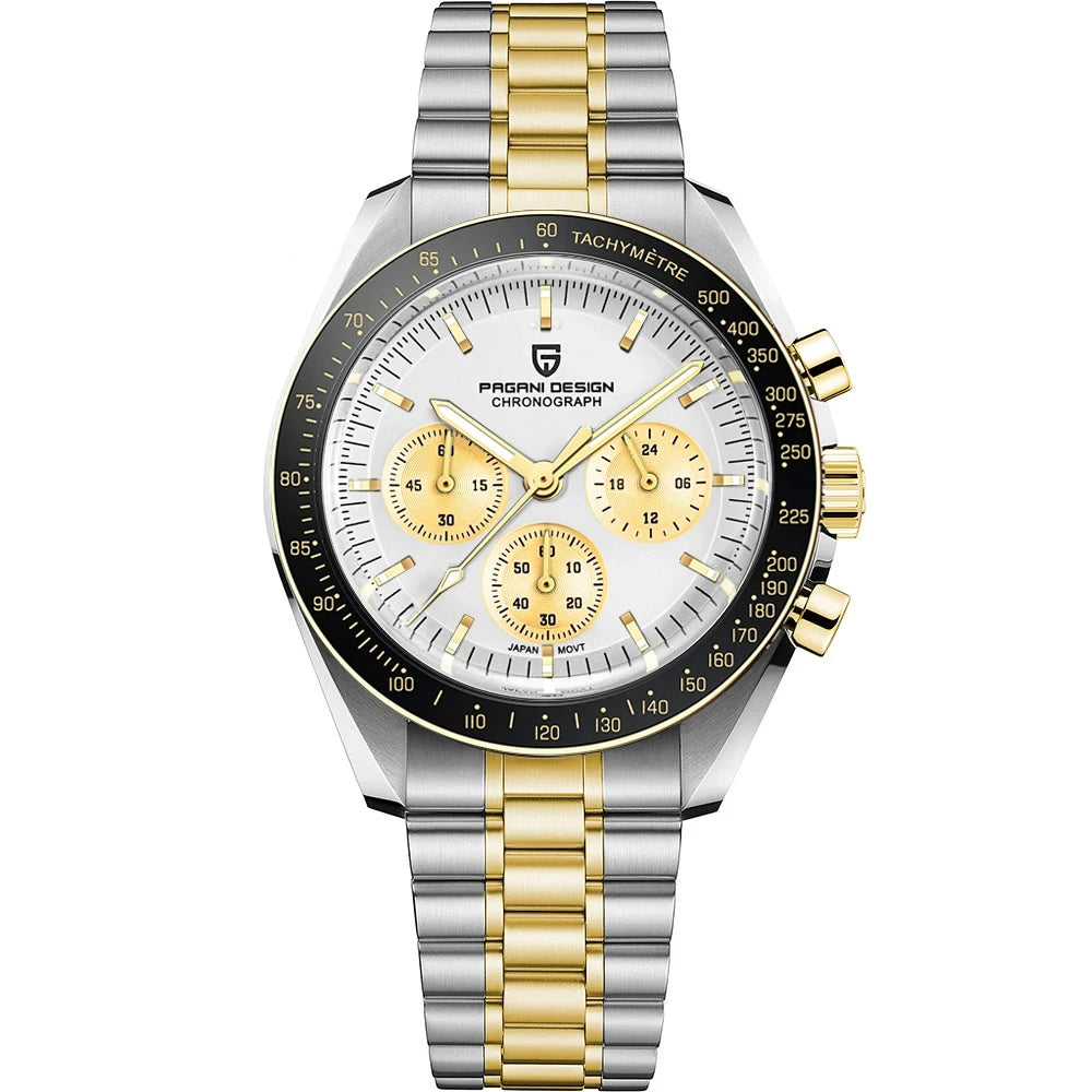 Pagani Design Men Sports Chronograph Quartz Watch With Sapphire Crystal