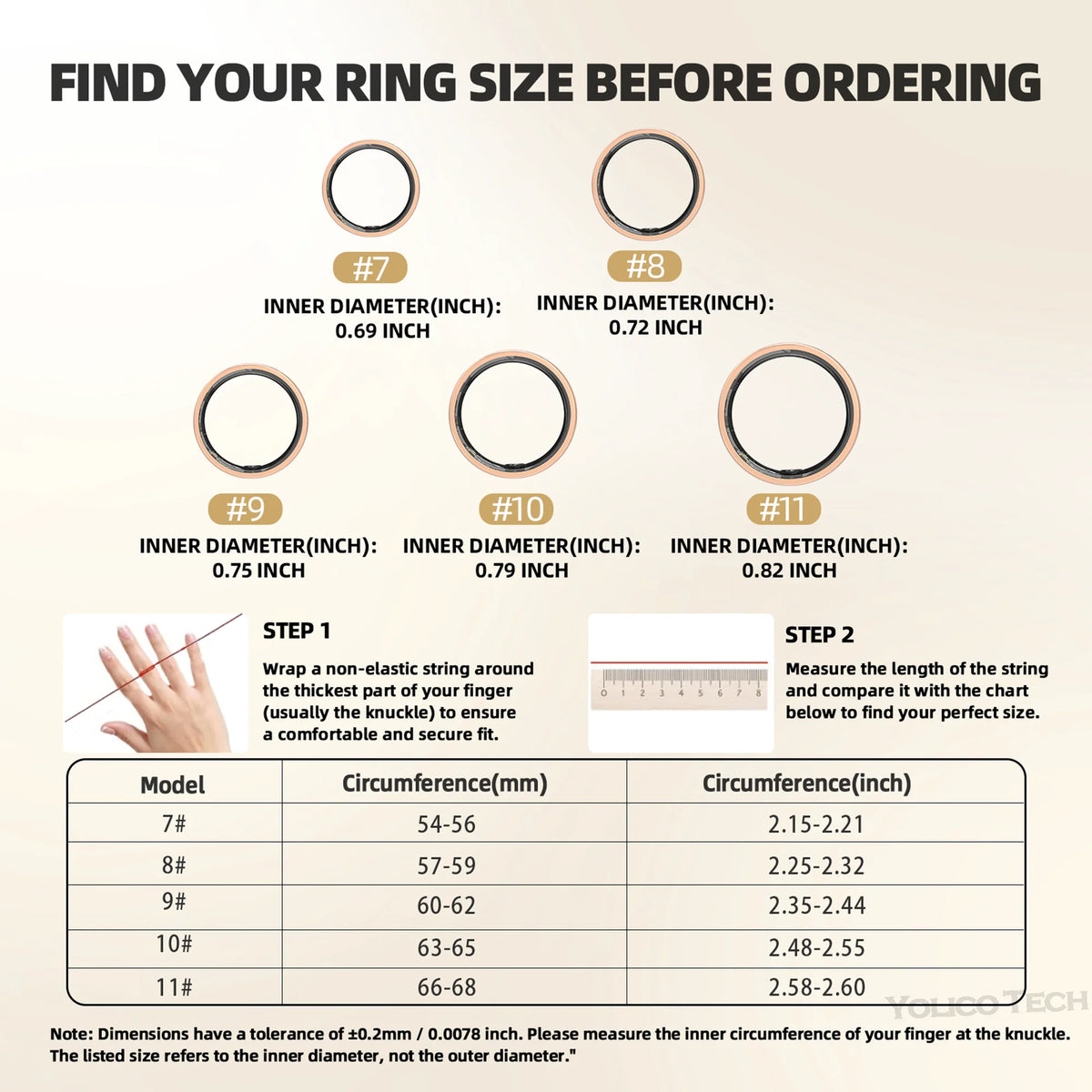 Smart Ring With Body Temperature, IP68 Waterproof Stainless Steel Smart Ring For Couples, Health Tracker Gift For Family Includes A Distinctive Charging Case