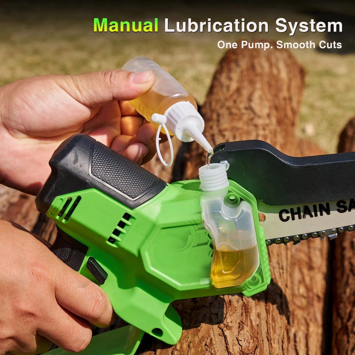Taskstar Cordless Brushless Pruning Chain Saw for Garden Tree Trimming