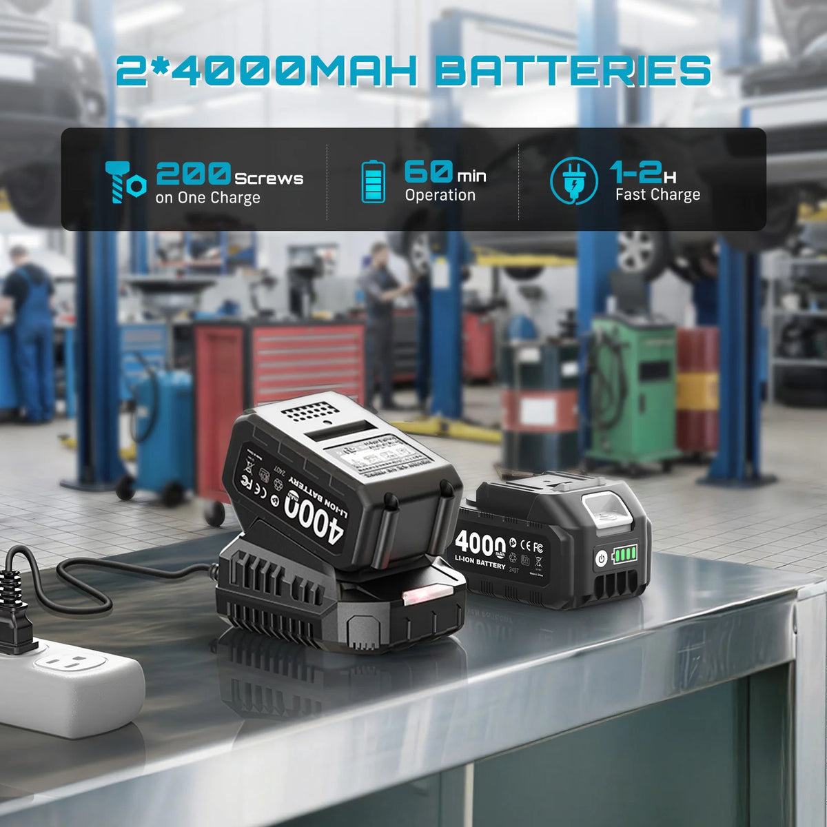 Seesii Brushless Cordless Impact Wrench And Drill Kit