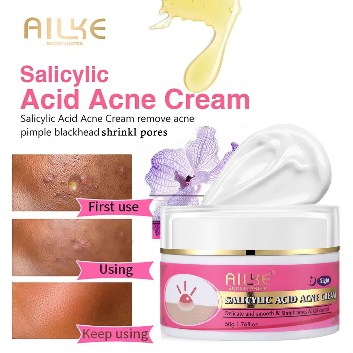 AILKE Natural Skin Brightening Cream Set For Dark Spots Treatment