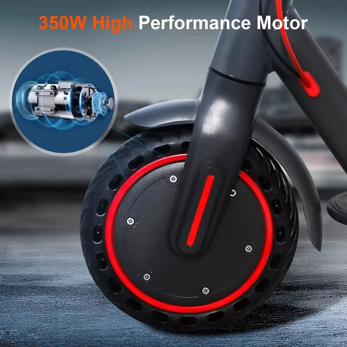 Ladped Folding Electric Scooter 350W 19Mph 16 Mile Range
