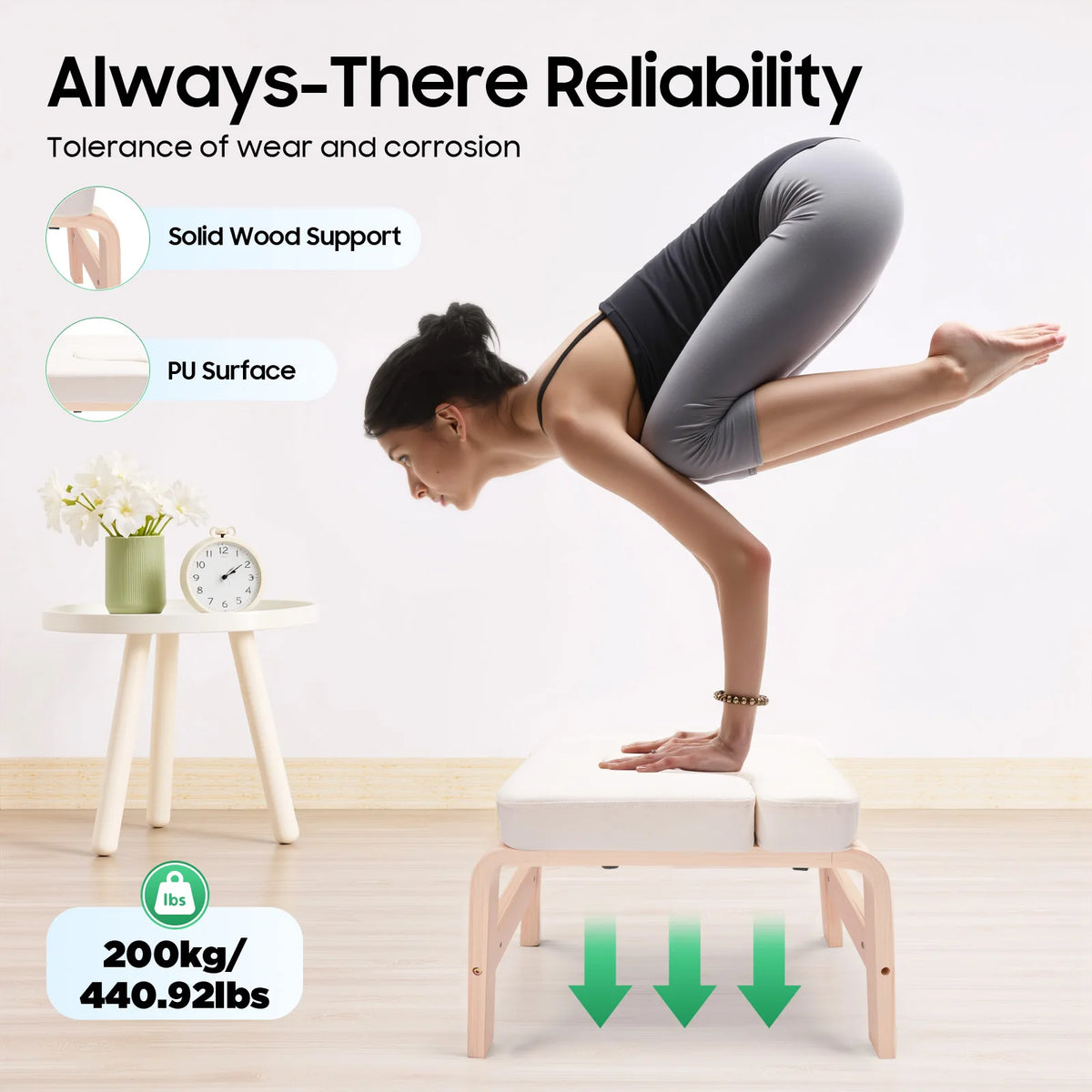 Yoga Headstand Bench Inversion Stool For Home Gym Practice
