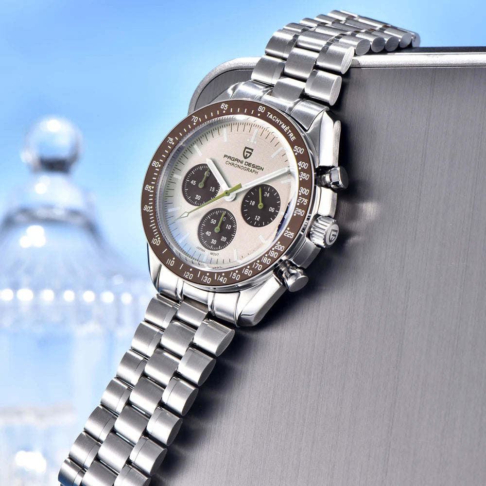 Pagani Design Men Sports Chronograph Quartz Watch With Sapphire Crystal