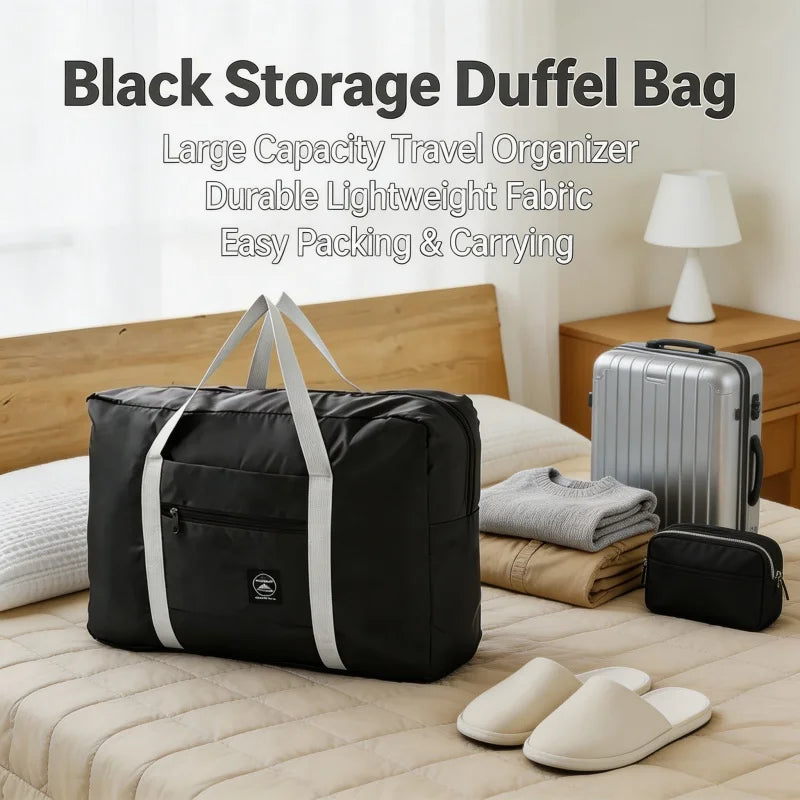 Foldable Travel Duffel Bag for Airlines Carry on Bag for Women and Girls Lightweight Large Capacity Sports Weekend Trip Overnigh