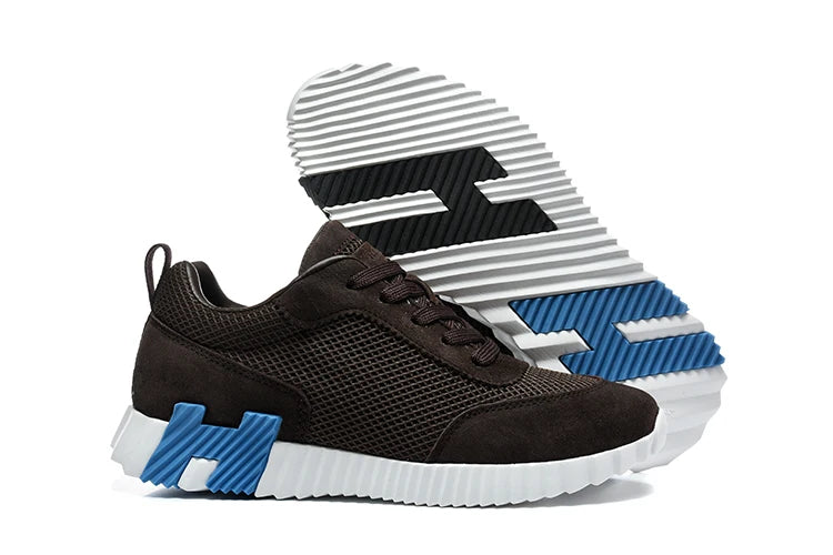 New Hot Spring Summer Outdoor Fashion Casual Patchwork Low-Top Sports Shoes Men Round Toe Lace-Up Thick Bottom Non-Slip Shoes