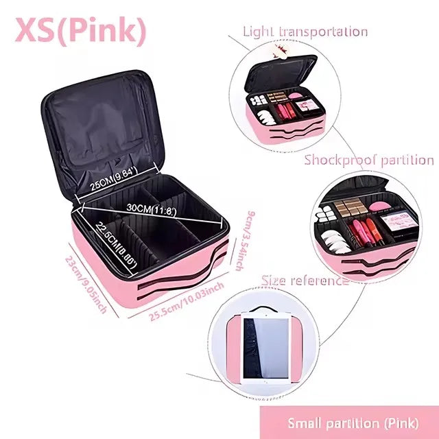 New Oxford Makeup Bag For Women Professional Large Capacity  Travel Cosmetic Case Waterproof Manicure Makeup Toolbox