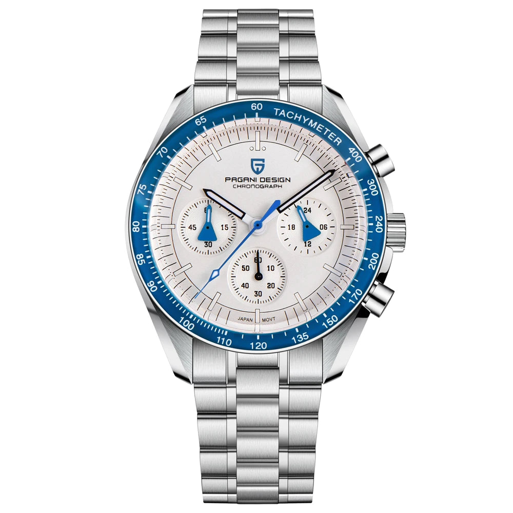 Pagani Design Stainless Steel Quartz Watch With Sapphire Glass