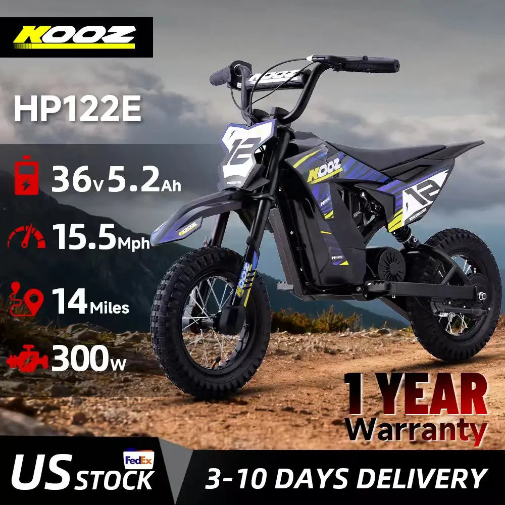 Kooz Electric Dirt Bike For Kids With Fast Riding Speeds