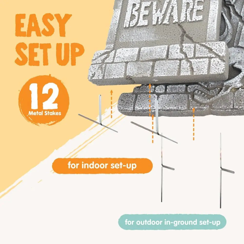 Halloween Outdoor Tombstone Decorations With Stakes For Yard