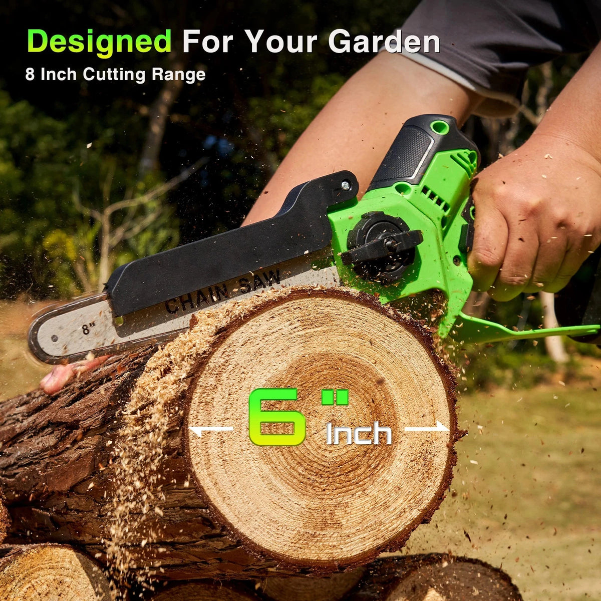 Taskstar Cordless Brushless Pruning Chain Saw for Garden Tree Trimming