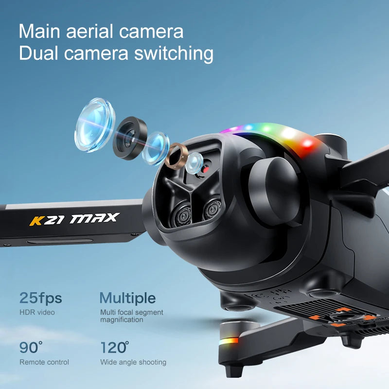 ZNLYRION Brushless Camera Drone With Screen Remote And Optical Flow