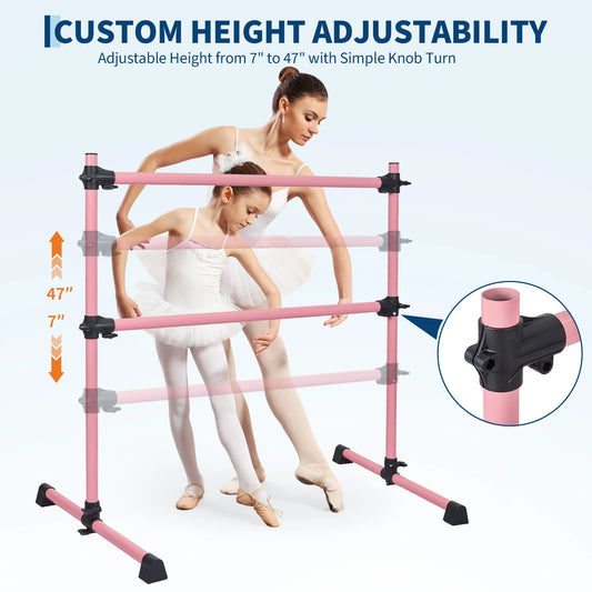 Freestanding Ballet Barre for Dance Practice Pilates and Stretching