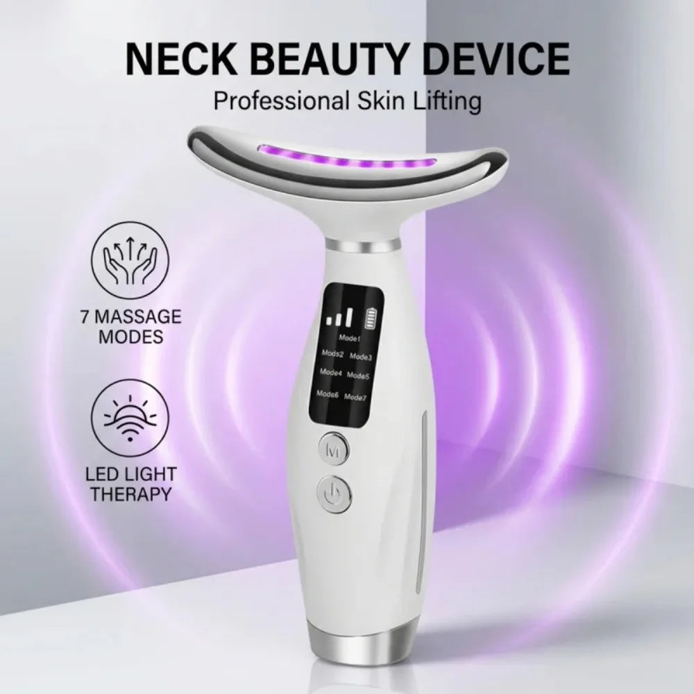 Hailicare LED Facial Massager With Heating Vibration Therapy