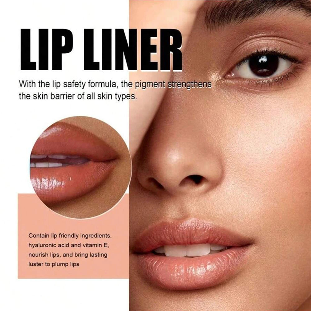 Peel Off Lip Liner Tattoo Lipgloss Waterproof Long Lasting Matte Lip Tint Lips Stain Cosmetics Enhances Lip Color Women Girl Nourishing Lipstick Care Products